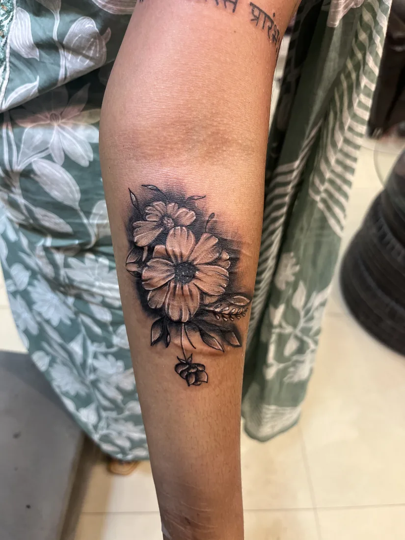 Floral & Botanical tattoo work by Sid Ink Tattoo