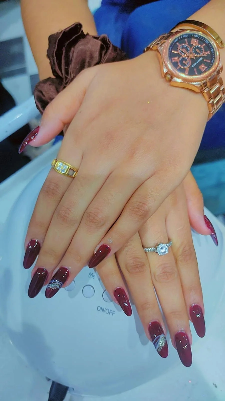 Nail art work at Sid Ink Tattoo, Sarojini Nagar Delhi