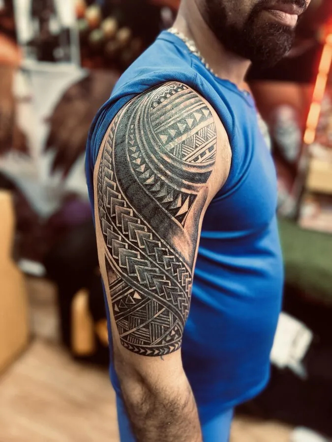 Ornamental & Geometric tattoo work by Sid Ink Tattoo